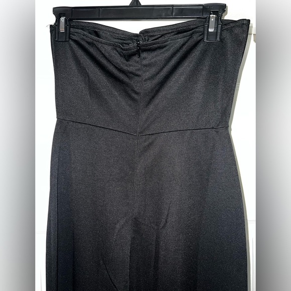 Pink Lily Elegant Black Strapless Jumpsuit - Picture 4 of 4